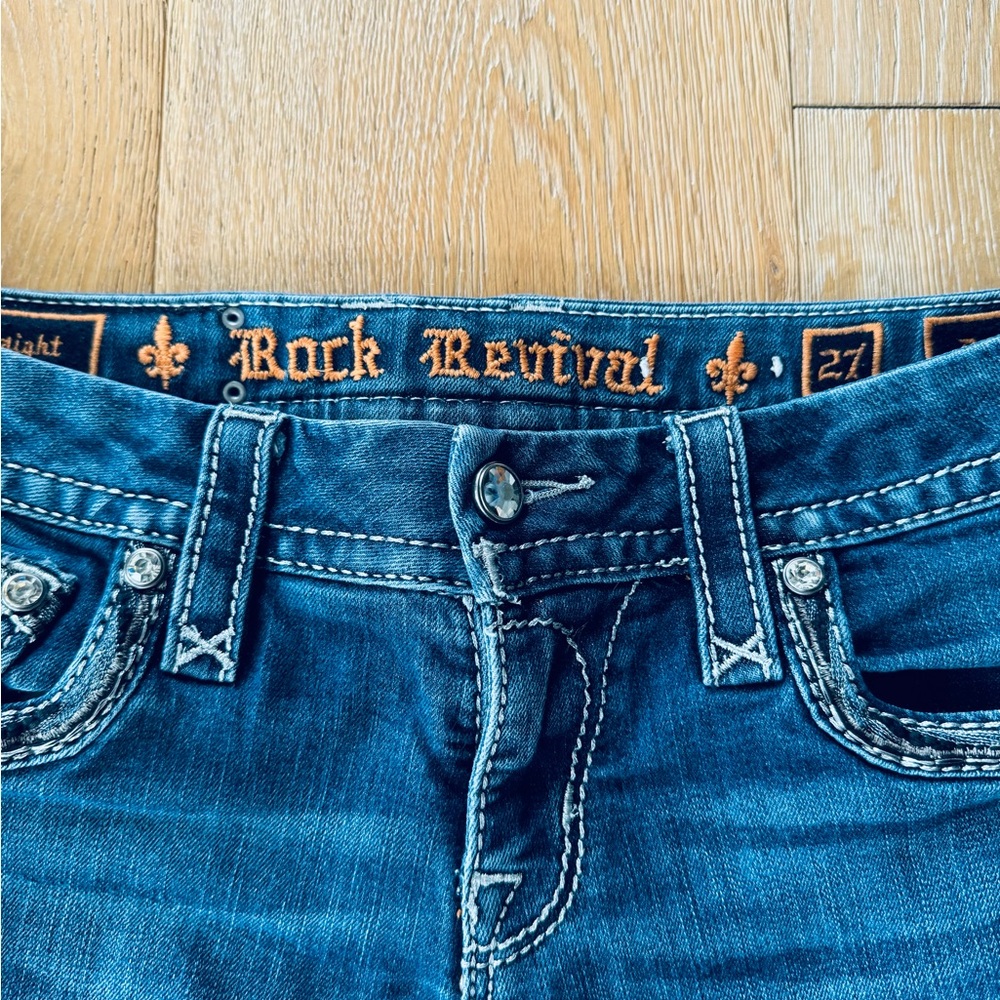 Rock Revival Deeka Straight jeans women’s 27 - Picture 3 of 8